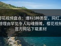 樱花视频盘点：爆料3种类型，网红上榜理由罕见令人勾魂摄魄，樱花视频官方网站下载素材