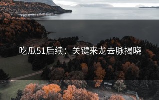 吃瓜51后续：关键来龙去脉揭晓